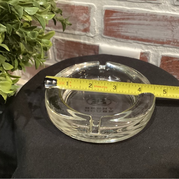 Vintage Brent House Glass Ashtray - Solid - Heavy - Excellent - Collectible - Picture 7 of 9